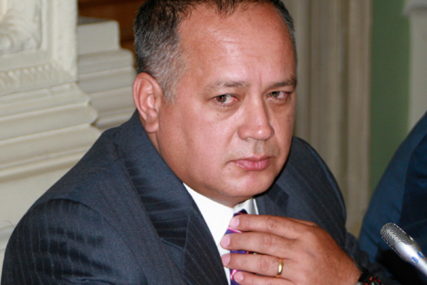 El presidente de la Asamblea Nacional Bolivariana, Diosdado Cabello. Fuente: Santi Pueyo
